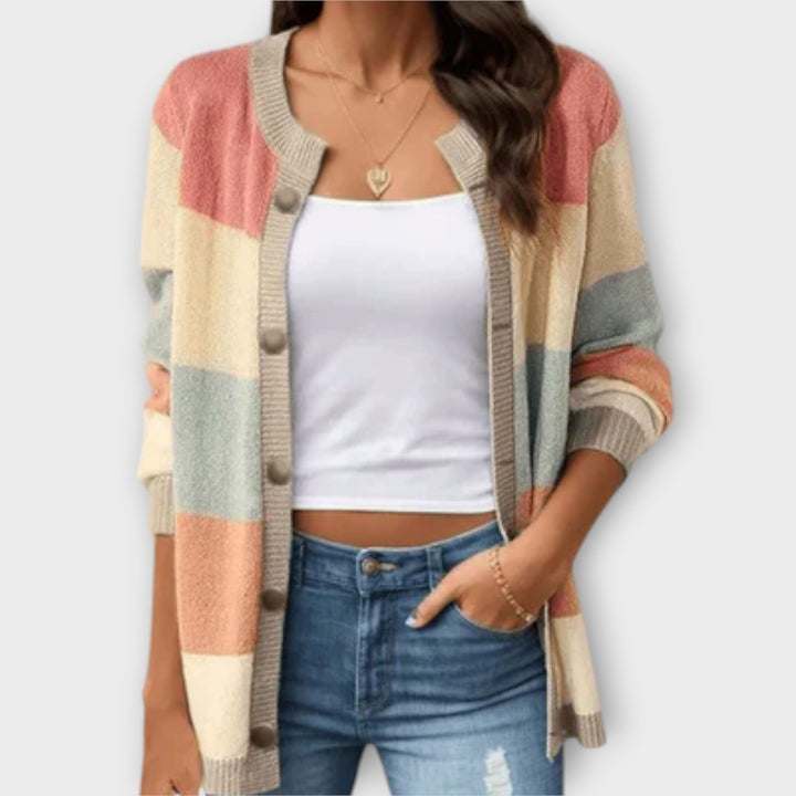 Lotte - Stribet Cardigan