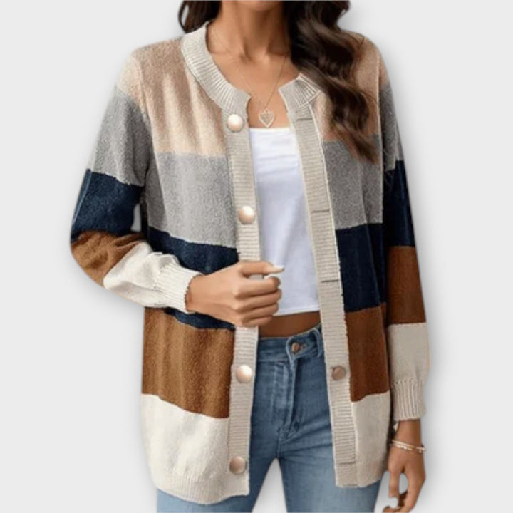 Lotte - Stribet Cardigan