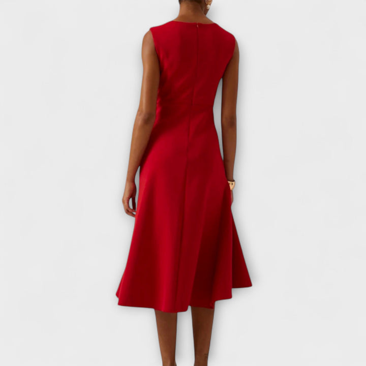 Juliette – Draperet asymmetrisk midikjole