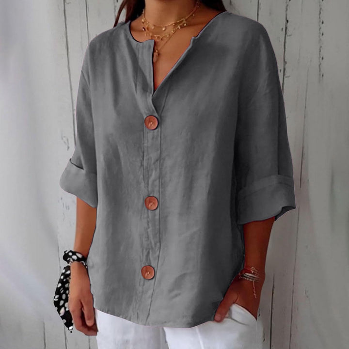 Birgitte - V-hals bluse