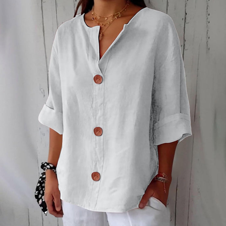 Birgitte - V-hals bluse