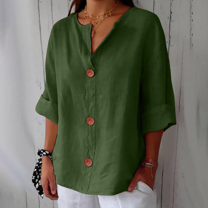 Birgitte - V-hals bluse