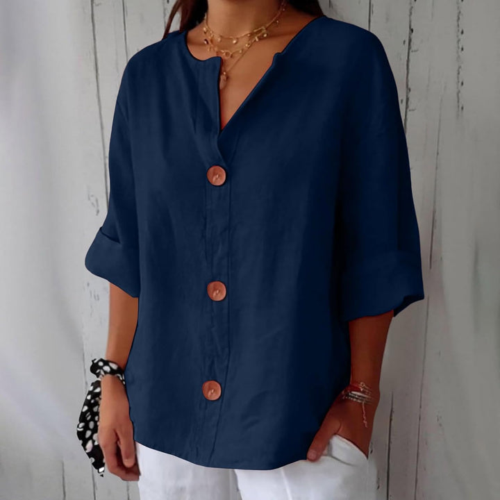 Birgitte - V-hals bluse