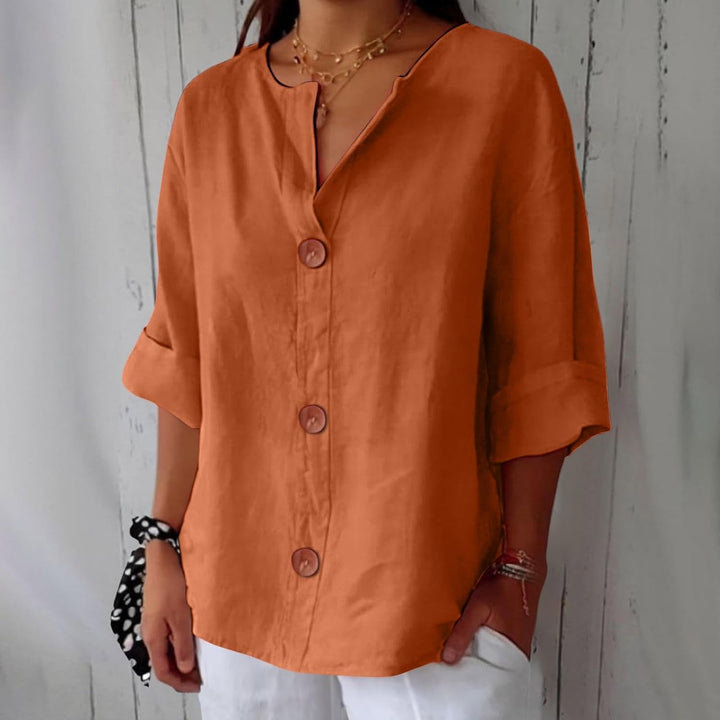 Birgitte - V-hals bluse