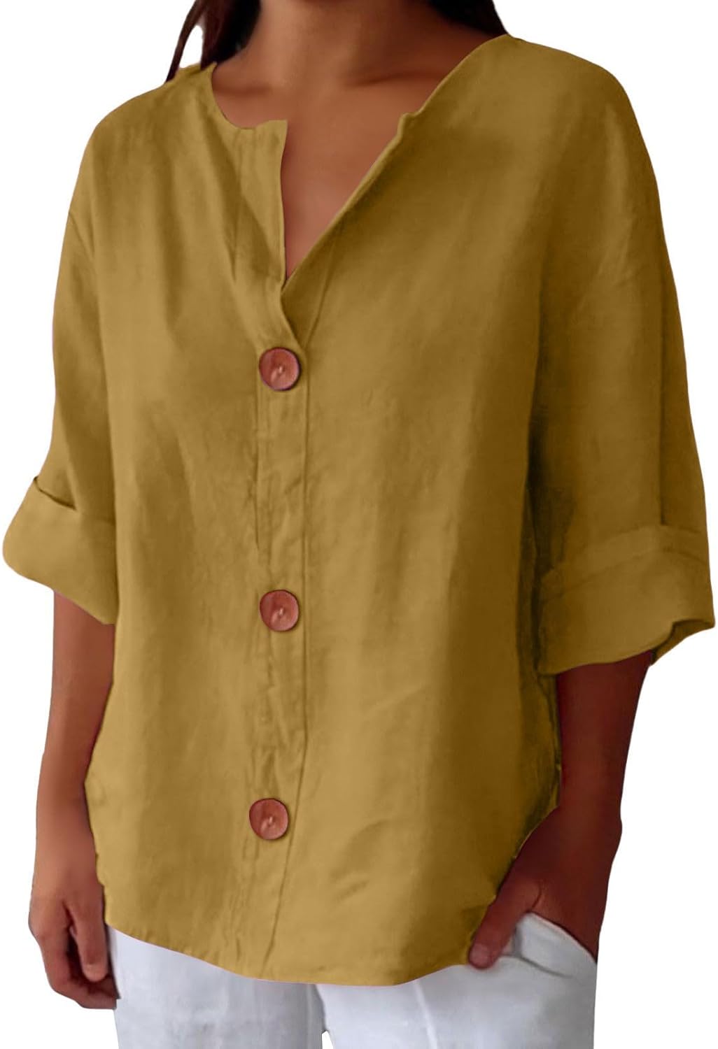 Birgitte - V-hals bluse