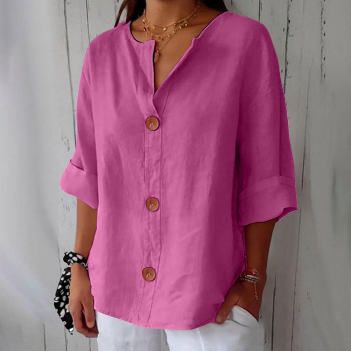 Birgitte - V-hals bluse