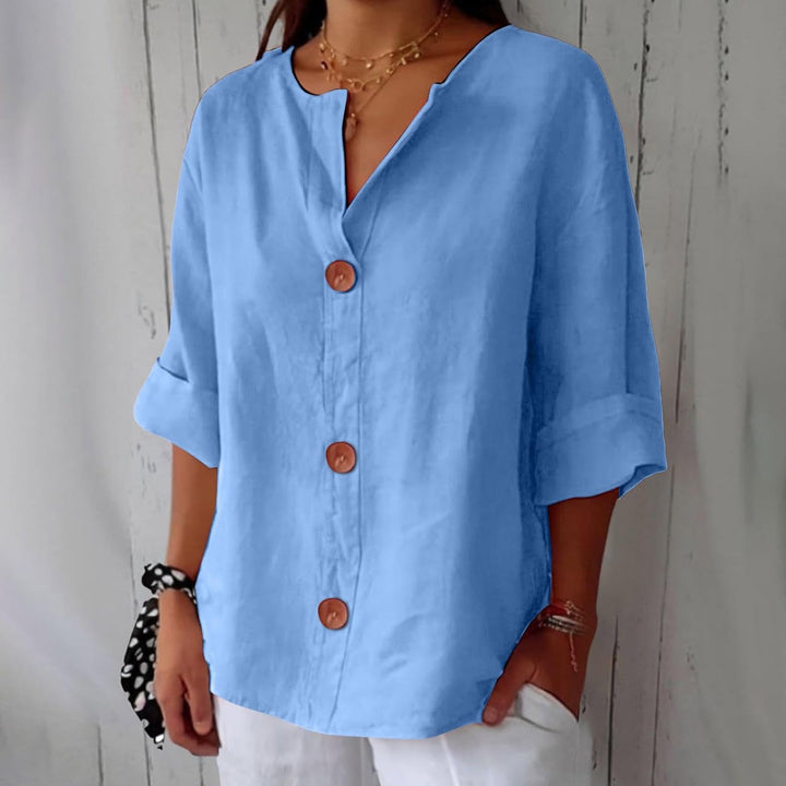 Birgitte - V-hals bluse