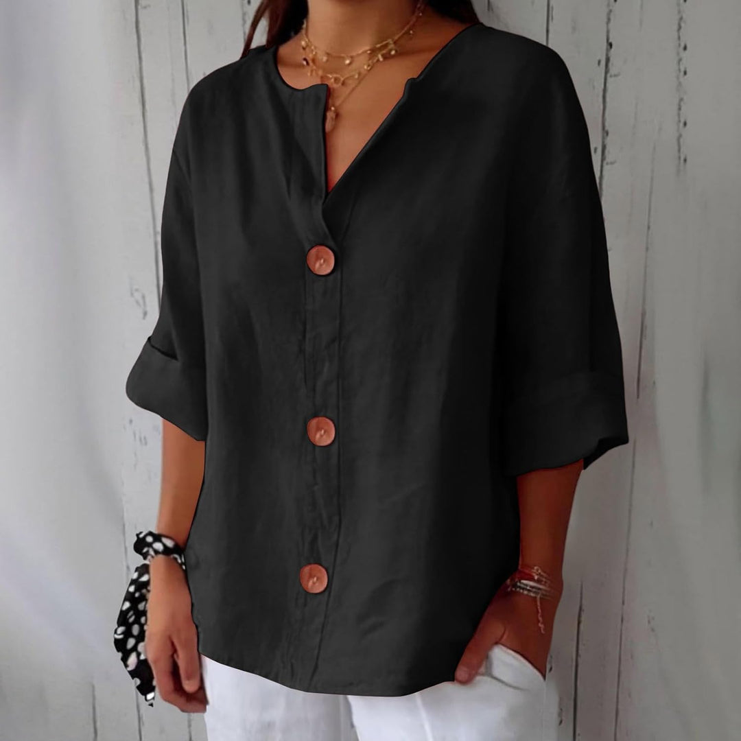 Birgitte - V-hals bluse