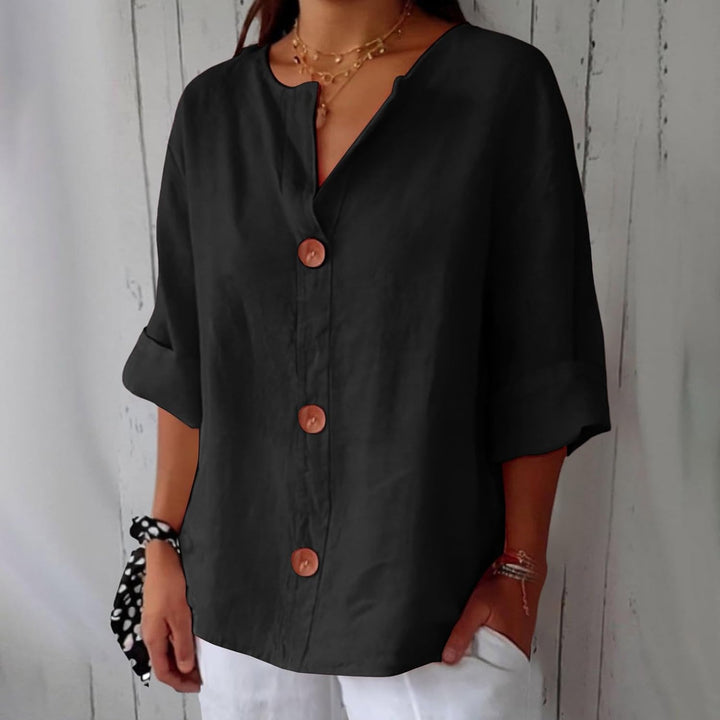 Birgitte - V-hals bluse
