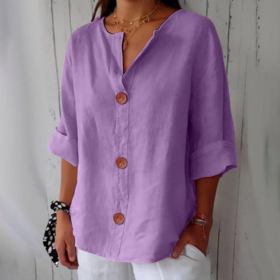 Birgitte - V-hals bluse