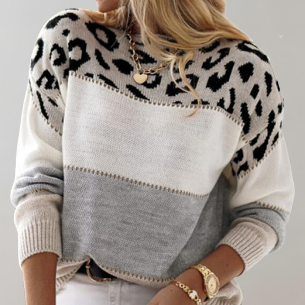 Lisbeth | Leopardmønstret casual sweater