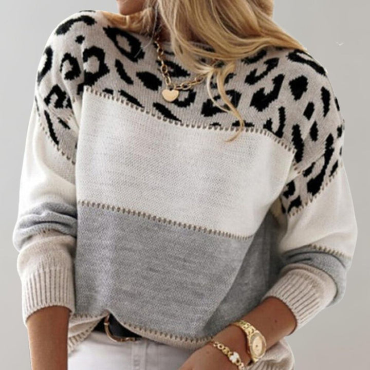Lisbeth | Leopardmønstret casual sweater