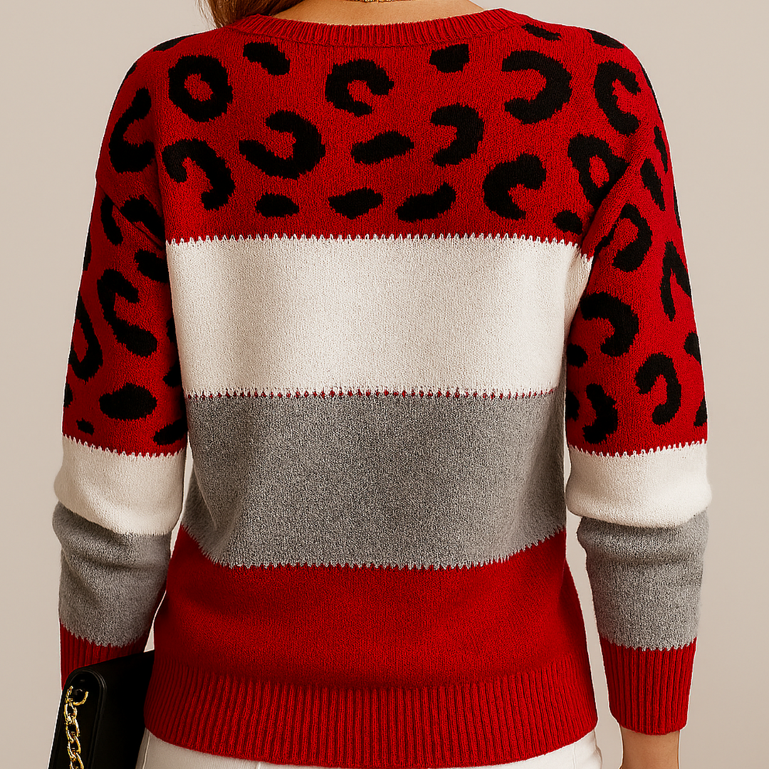 Lisbeth | Leopardmønstret casual sweater