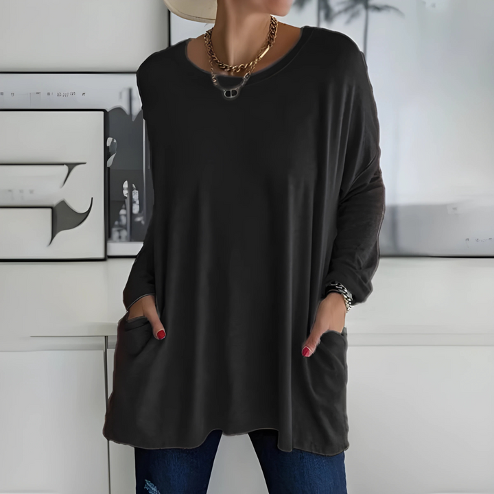 Inge - afslappet langærmet top