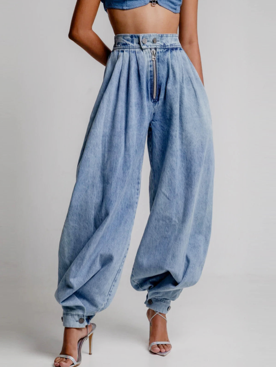 Ella | Højtaljede Balloon Jeans