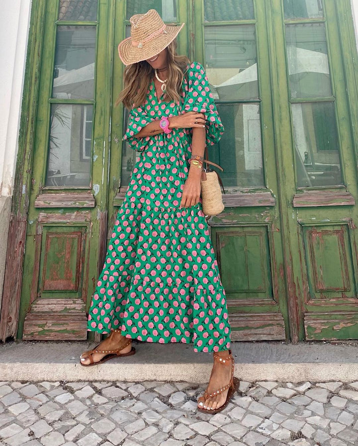 Elara – Boho maxikjole