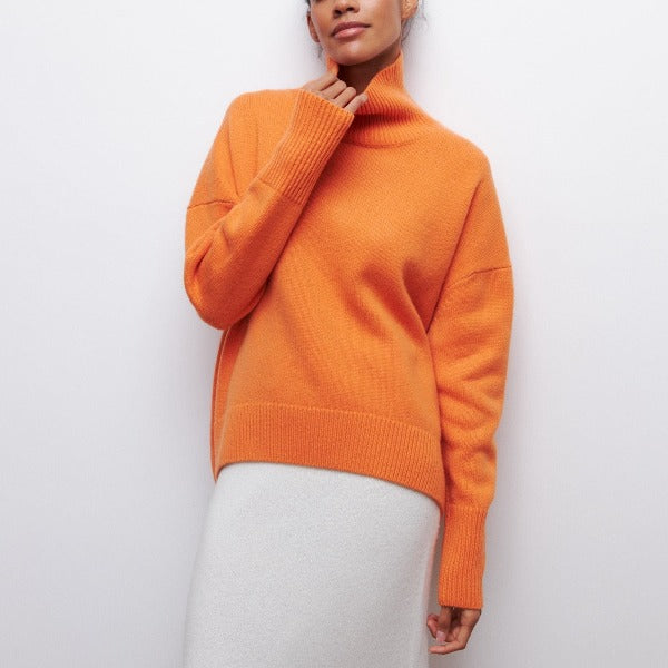 Karen - Hyggelig Rullekrave Sweater
