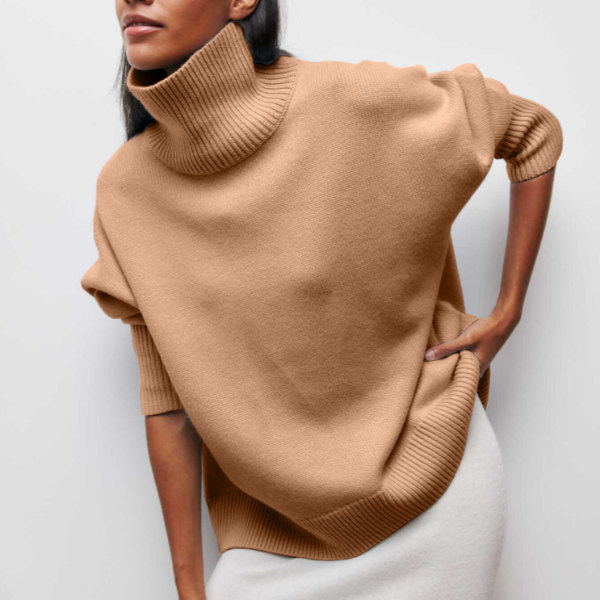 Karen - Hyggelig Rullekrave Sweater