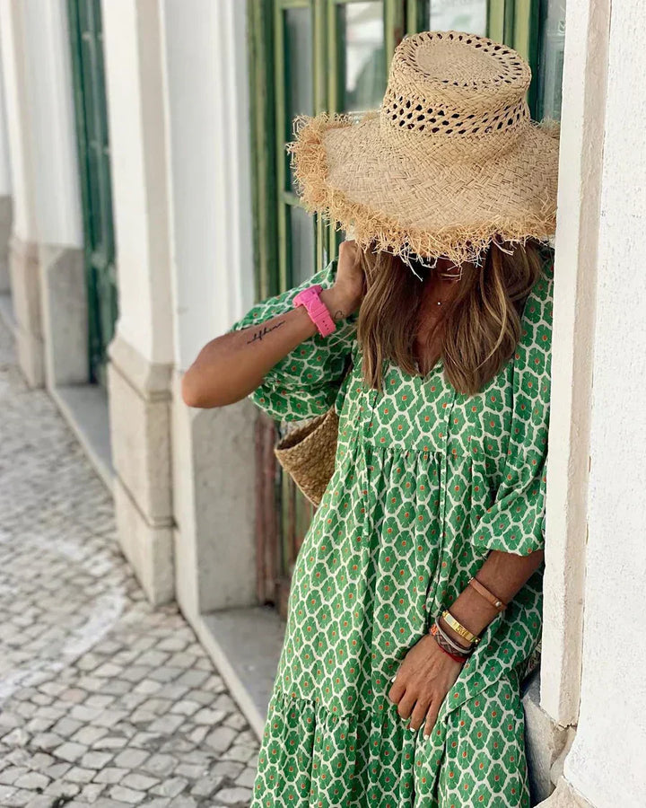 Elara – Boho maxikjole