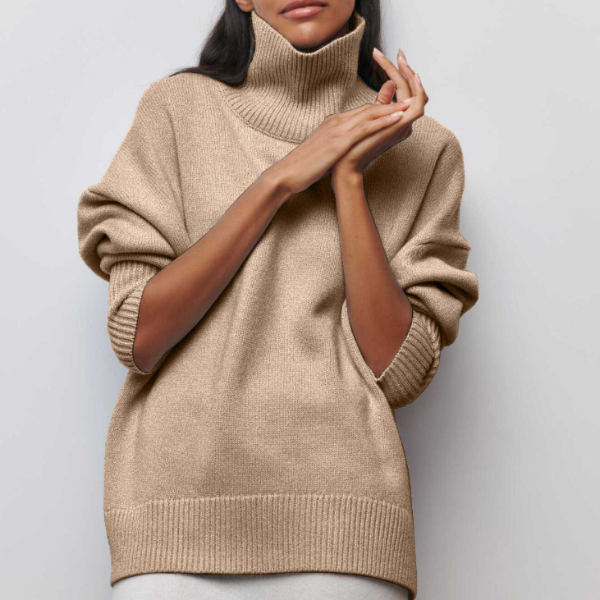 Karen - Hyggelig Rullekrave Sweater