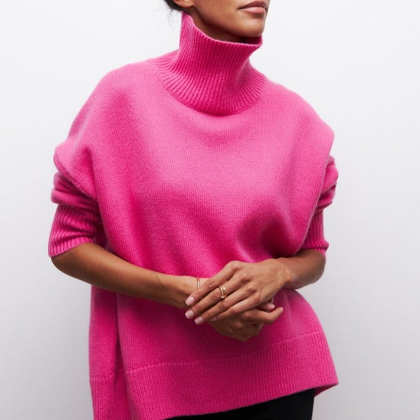 Karen - Hyggelig Rullekrave Sweater