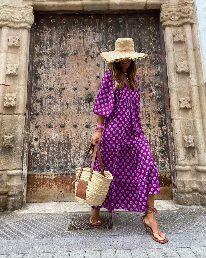 Elara – Boho maxikjole