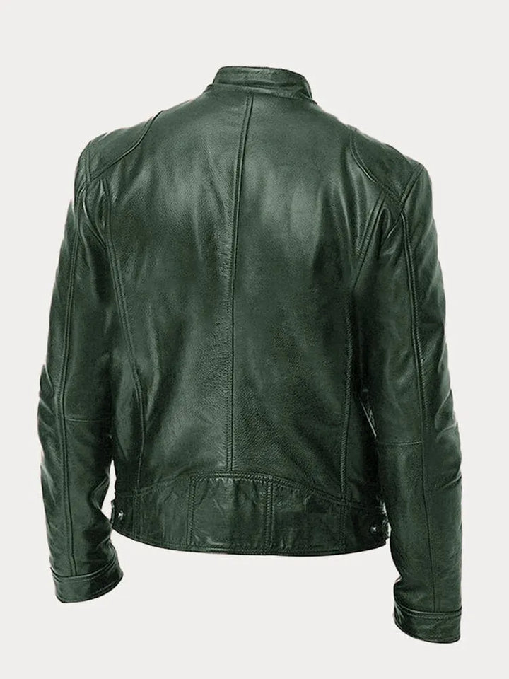 Victor™ Casual Læderjakke: Tidløst Design og Komfort