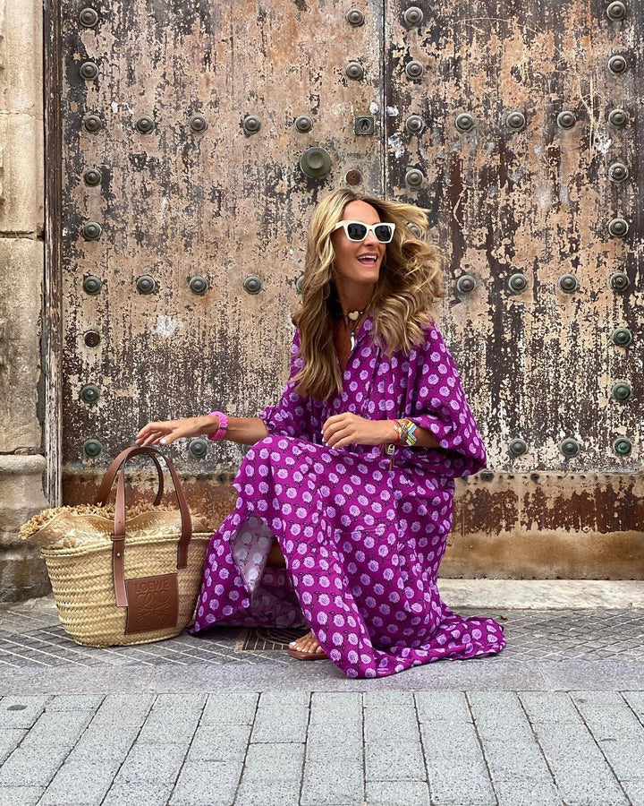 Elara – Boho maxikjole