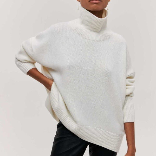 Karen - Hyggelig Rullekrave Sweater