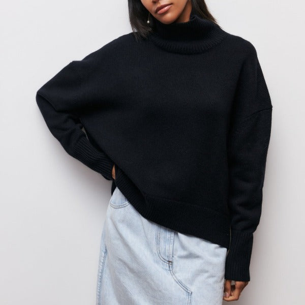Karen - Hyggelig Rullekrave Sweater