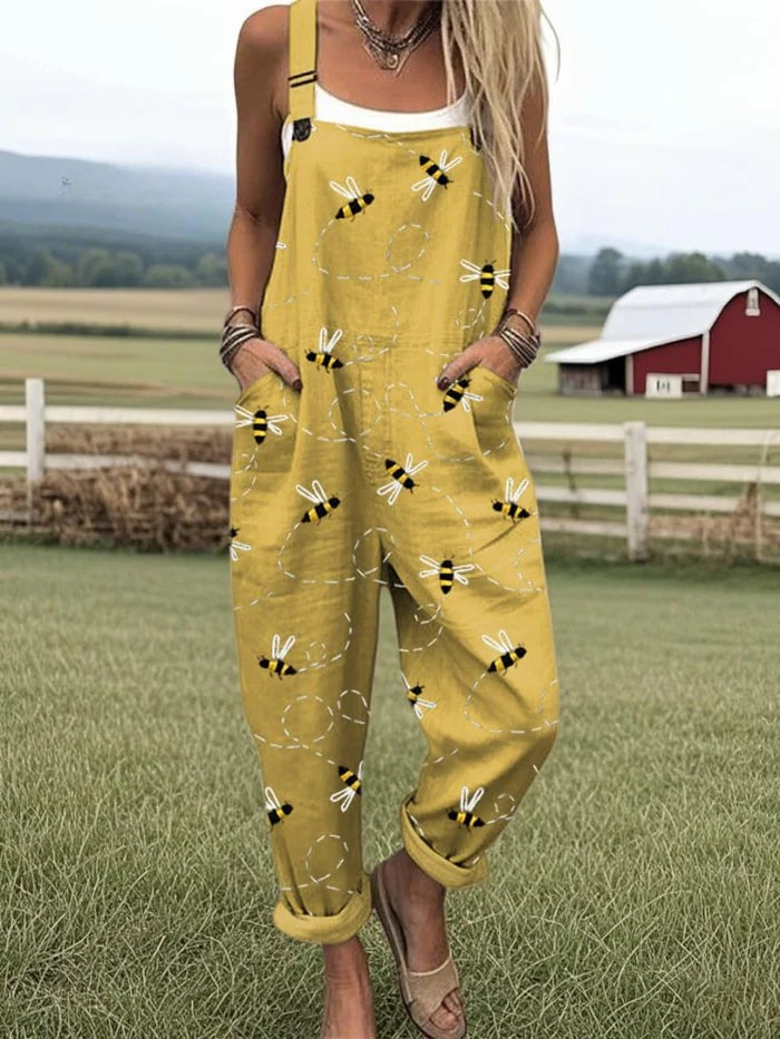 Astrid| Kunstnerisk Overall-Jumpsuit