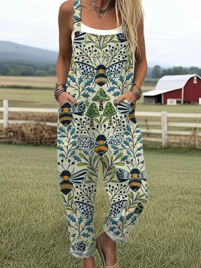 Astrid| Kunstnerisk Overall-Jumpsuit