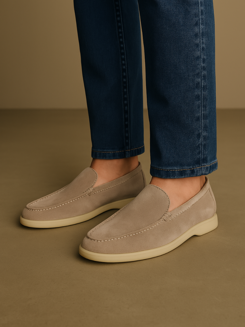 Forfinet Suede Loafers – Beige Sable