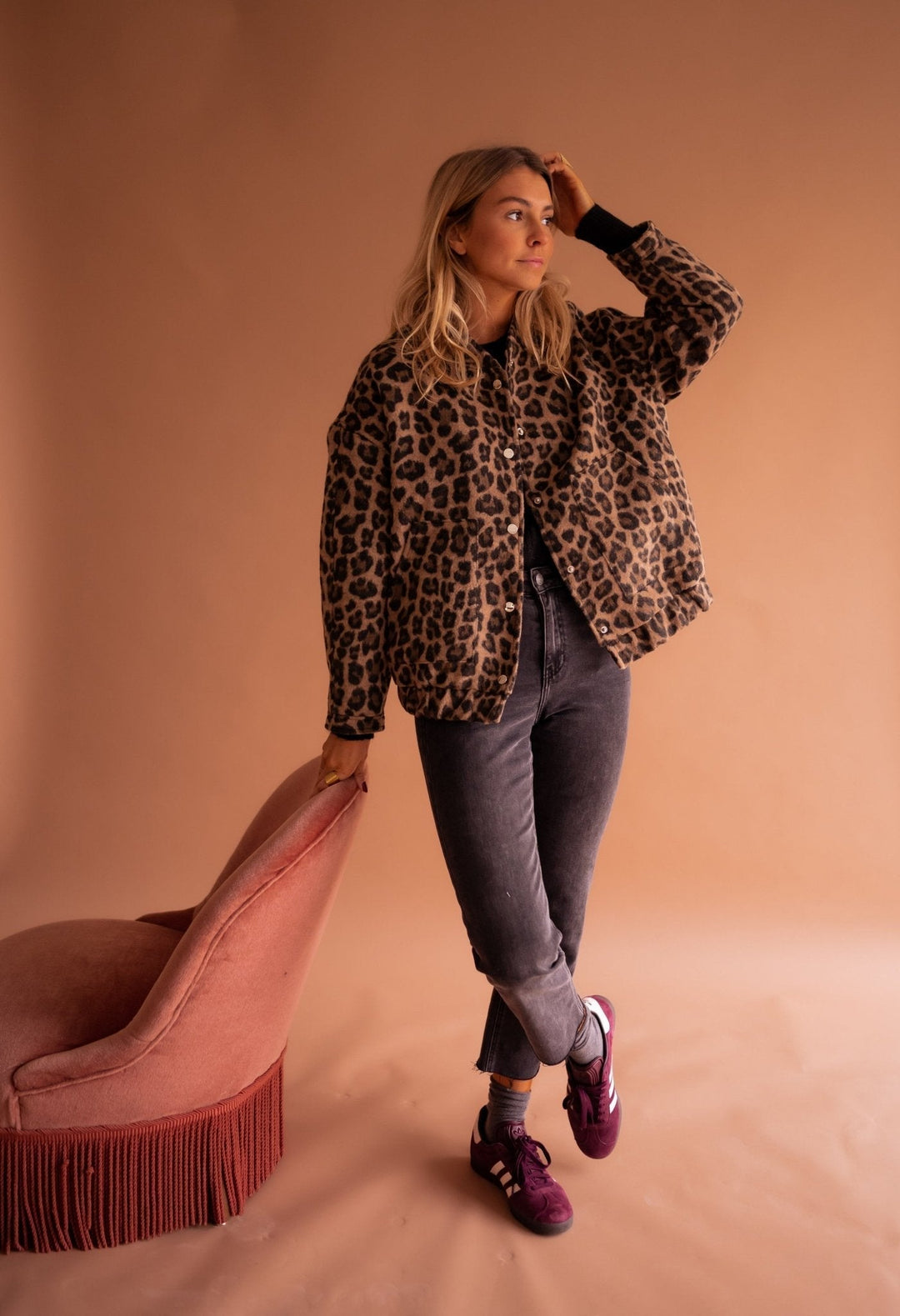 Rita™ | Trendy Jakke med Leopardprint